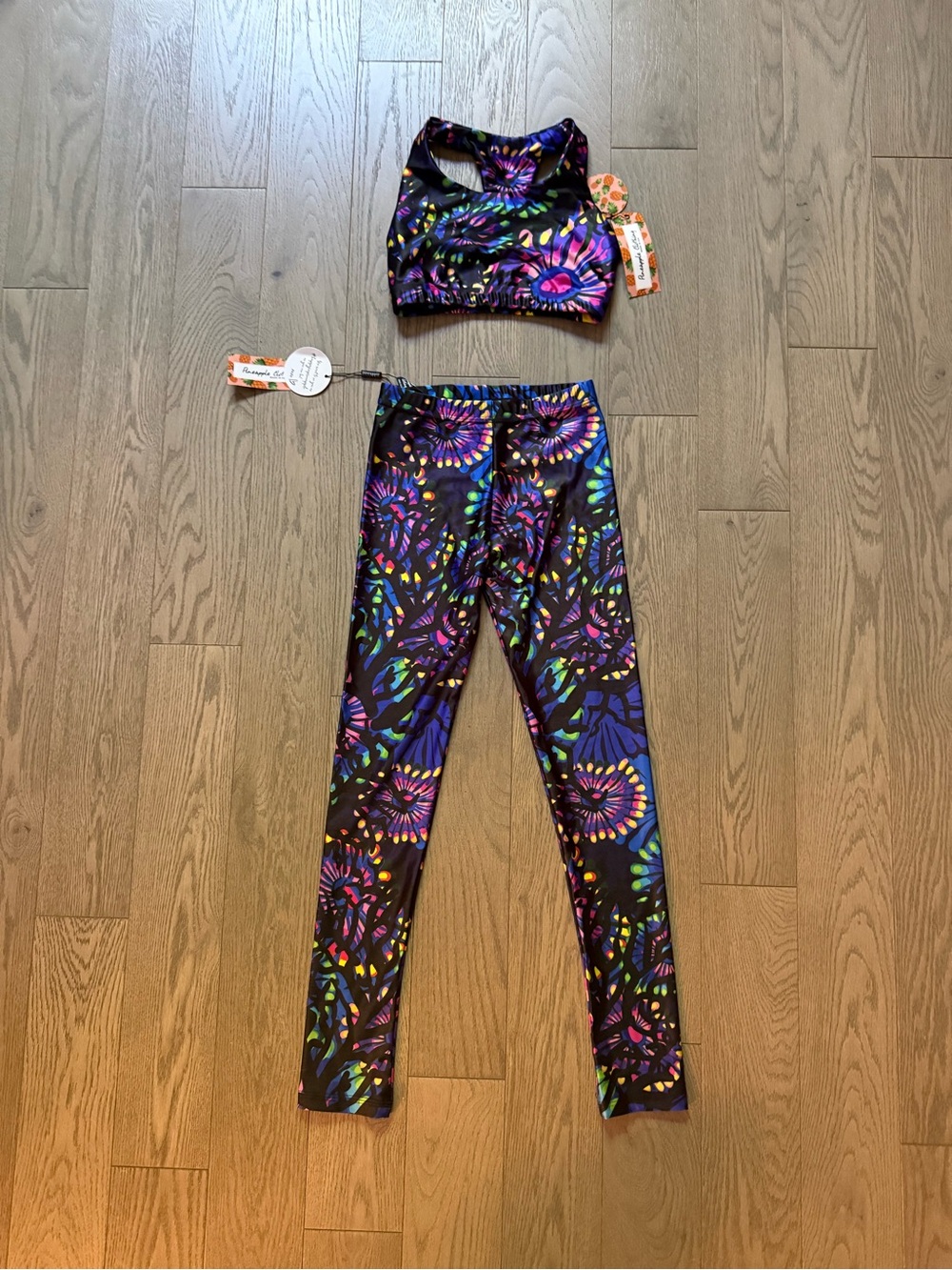 Girls' Firework Print Workout Outfit
